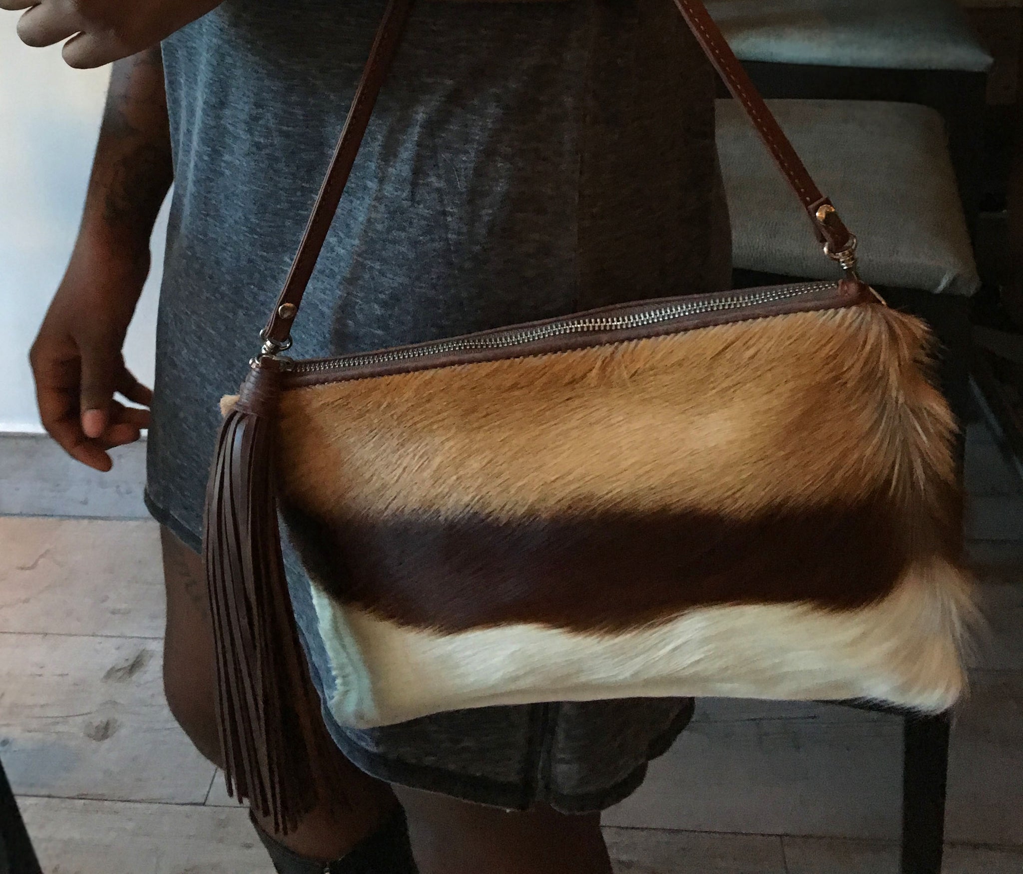 Springbok Antelope Three-Tone Clutch