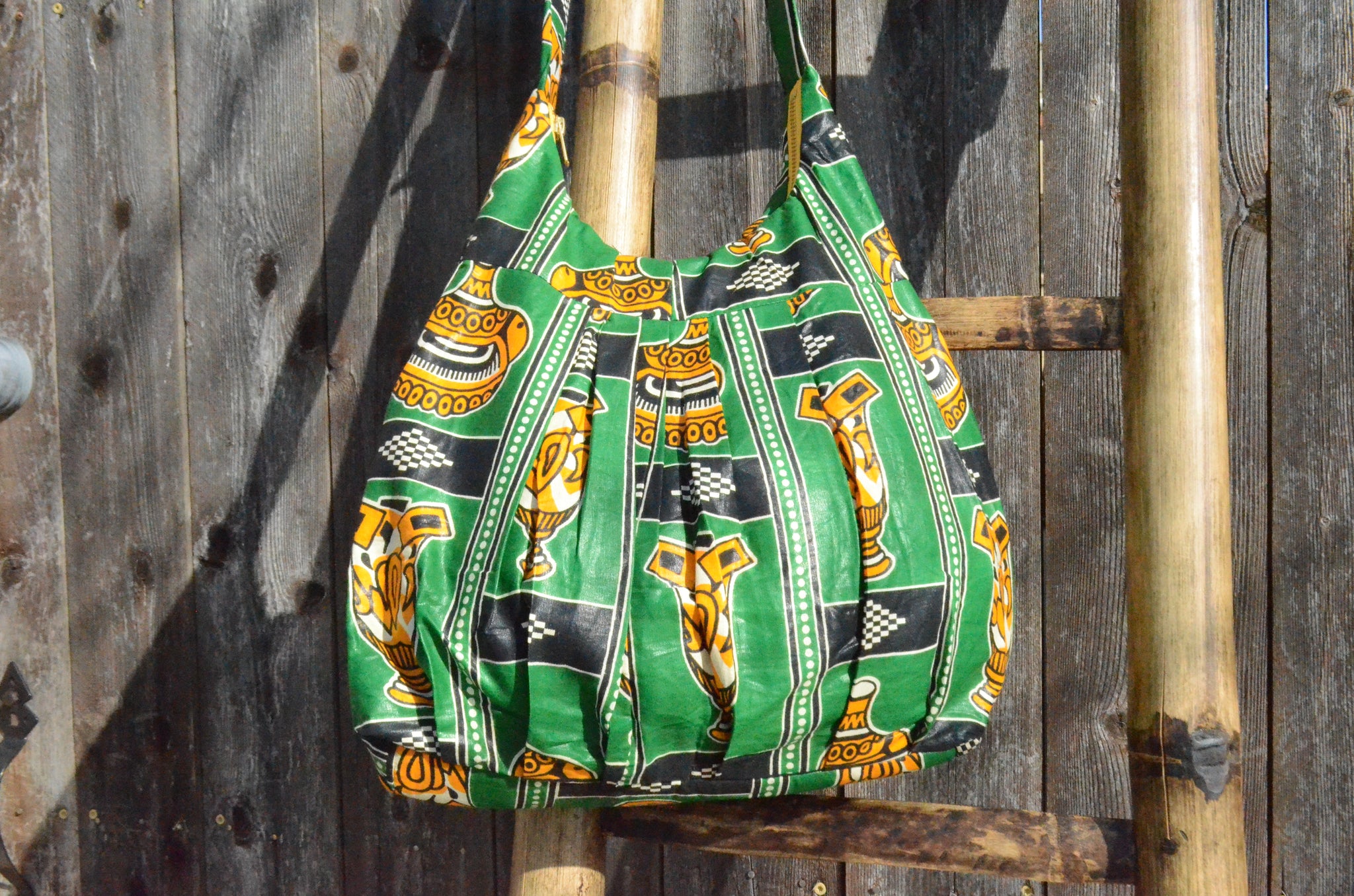 Gold Vases Print - Malawi Bag