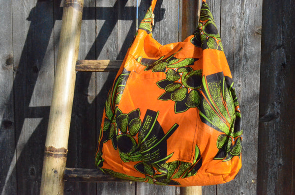 Tropical Fruits in Orange - Malawi Bag